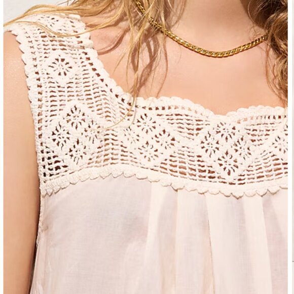 NWT J.CREW Crochet-trim dress - Picture 2 of 4